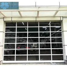 Full Clear Sectional Aluminium Glass Panel Garage Door